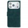 Soft-Touch PU Leather + TPU Wallet Case with Stand for iPhone 17 Pro Max - Green