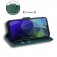 Soft-Touch PU Leather + TPU Wallet Case with Stand for iPhone 17 Pro Max - Green