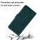 Soft-Touch PU Leather + TPU Wallet Case with Stand for iPhone 17 Pro Max - Green