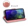 Soft-Touch Solid-Color PU Leather + TPU Flip Wallet Stand Case for iPhone 17 Pro Max - Pink