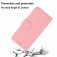 Soft-Touch Solid-Color PU Leather + TPU Flip Wallet Stand Case for iPhone 17 Pro Max - Pink
