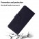 Soft-Touch Solid-Color PU Leather + TPU Flip Wallet Stand Case for iPhone 17 Pro Max - Black