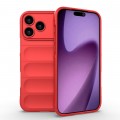 TPU Shield Case with Soft Fabric Interior Lining for iPhone 17 Pro Max - Red