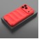 TPU Shield Case with Soft Fabric Interior Lining for iPhone 17 Pro Max - Red