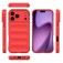 TPU Shield Case with Soft Fabric Interior Lining for iPhone 17 Pro Max - Red
