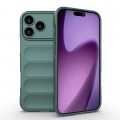 TPU Shield Case with Soft Fabric Interior Lining for iPhone 17 Pro Max - Dark Green