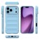 TPU Shield Case with Soft Fabric Interior Lining for iPhone 17 Pro Max - Light Blue
