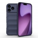 TPU Shield Case with Soft Fabric Interior Lining for iPhone 17 Pro Max - Dark Blue