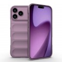 TPU Shield Case with Soft Fabric Interior Lining for iPhone 17 Pro Max - Purple