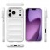 TPU Shield Case with Soft Fabric Interior Lining for iPhone 17 Pro Max - White