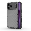 Honeycomb PC + TPU Shockproof Case for iPhone 17 Pro Max - Black