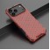 Honeycomb PC + TPU Shockproof Case for iPhone 17 Pro Max - Red
