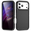 PC + Rubber Three-Layer Rugged Case for iPhone 17 Pro Max - Black