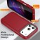 PC + Rubber Three-Layer Rugged Case for iPhone 17 Pro Max - Red + Black