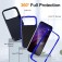 PC + Rubber Three-Layer Rugged Case for iPhone 17 Pro Max - Dark Blue + Royal Blue