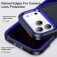 PC + Rubber Three-Layer Rugged Case for iPhone 17 Pro Max - Dark Blue + Royal Blue