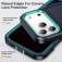 PC + Rubber Three-Layer Rugged Case for iPhone 17 Pro Max - Dark Blue + Light Blue