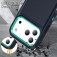 PC + Rubber Three-Layer Rugged Case for iPhone 17 Pro Max - Dark Blue + Light Blue