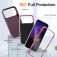 PC + Rubber Three-Layer Rugged Case for iPhone 17 Pro Max - Purple + Pink
