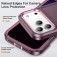 PC + Rubber Three-Layer Rugged Case for iPhone 17 Pro Max - Purple + Pink