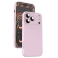Microfiber-Lined Liquid Silicone Shockproof Case for iPhone 17 Pro Max - Pink