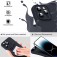 Microfiber-Lined Liquid Silicone Shockproof Case for iPhone 17 Pro Max - Black