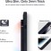 Microfiber-Lined Liquid Silicone Shockproof Case for iPhone 17 Pro Max - Black