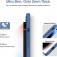 Microfiber-Lined Liquid Silicone Shockproof Case for iPhone 17 Pro Max - Blue