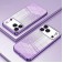Gradient Glitter Electroplated Case with TPU Frame for iPhone 17 Pro Max - Purple