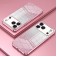 Gradient Glitter Electroplated Case with TPU Frame for iPhone 17 Pro Max - Pink
