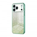 Gradient Glitter Electroplated Case with TPU Frame for iPhone 17 Pro Max - Green