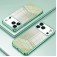 Gradient Glitter Electroplated Case with TPU Frame for iPhone 17 Pro Max - Green