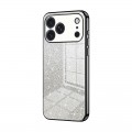 Gradient Glitter Electroplated Case with TPU Frame for iPhone 17 Pro Max - Black