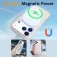 PC + Liquid Silicone MagSafe-Compatible Case with Ring Stand for iPhone 17 Pro Max - Antique White