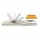 PC + Liquid Silicone MagSafe-Compatible Case with Ring Stand for iPhone 17 Pro Max - Antique White