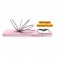 PC + Liquid Silicone MagSafe-Compatible Case with Ring Stand for iPhone 17 Pro Max - Grey Pink