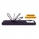 PC + Liquid Silicone MagSafe-Compatible Case with Ring Stand for iPhone 17 Pro Max - Purple