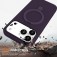 PC + Liquid Silicone MagSafe-Compatible Case with Ring Stand for iPhone 17 Pro Max - Purple