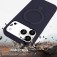 PC + Liquid Silicone MagSafe-Compatible Case with Ring Stand for iPhone 17 Pro Max - Midnight Blue