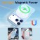 PC + Liquid Silicone MagSafe-Compatible Case with Ring Stand for iPhone 17 Pro Max - Sky Blue
