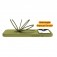 PC + Liquid Silicone MagSafe-Compatible Case with Ring Stand for iPhone 17 Pro Max - Willow Green
