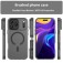 Frosted Translucent TPU MagSafe-Compatible Full-Coverage Case with PC Camera Frame for iPhone 17 Pro Max - Black