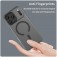 Frosted Translucent TPU MagSafe-Compatible Full-Coverage Case with PC Camera Frame for iPhone 17 Pro Max - Black