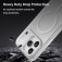Frosted Translucent TPU MagSafe-Compatible Full-Coverage Case with PC Camera Frame for iPhone 17 Pro Max - White