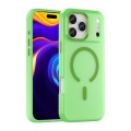 Frosted Translucent TPU MagSafe-Compatible Full-Coverage Case with PC Camera Frame for iPhone 17 Pro Max - Green