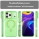 Frosted Translucent TPU MagSafe-Compatible Full-Coverage Case with PC Camera Frame for iPhone 17 Pro Max - Green