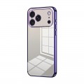 Plated Clear TPU Camera-Frame Case for iPhone 17 Pro Max - Purple