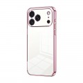 Plated Clear TPU Camera-Frame Case for iPhone 17 Pro Max - Pink