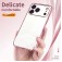 Plated Clear TPU Camera-Frame Case for iPhone 17 Pro Max - Silver