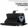 PU Leather + TPU RFID Multi-Card Wallet Stand Case for iPhone 17 Pro Max - Black